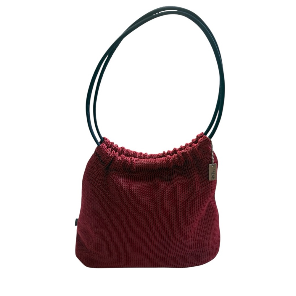 The Sak - Red Midi Crochet Hobo